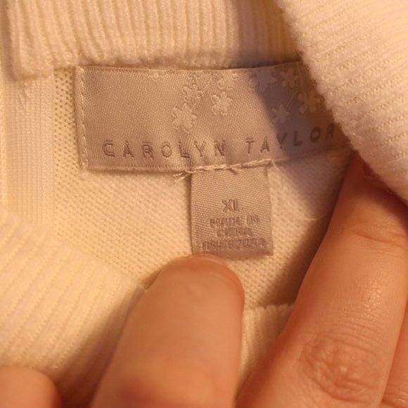 Off white mock neck sweater - Picture 3 of 3